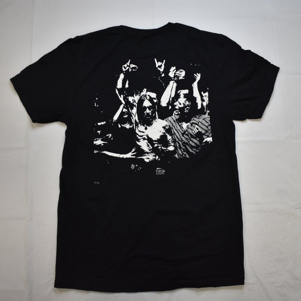 Iggy Pop From The Stooges Official Merch 2-Sided Mens Black Shirt New S-2XL